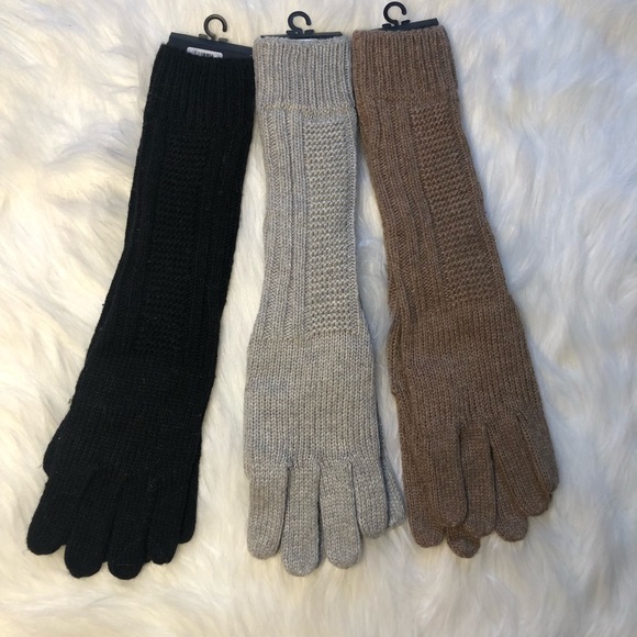 HP SALE - LONG CABLE KNIT GLOVES - Picture 5 of 5